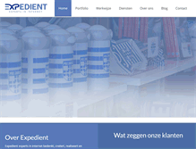 Tablet Screenshot of expedient.nl
