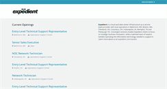 Desktop Screenshot of careers.expedient.com