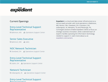 Tablet Screenshot of careers.expedient.com